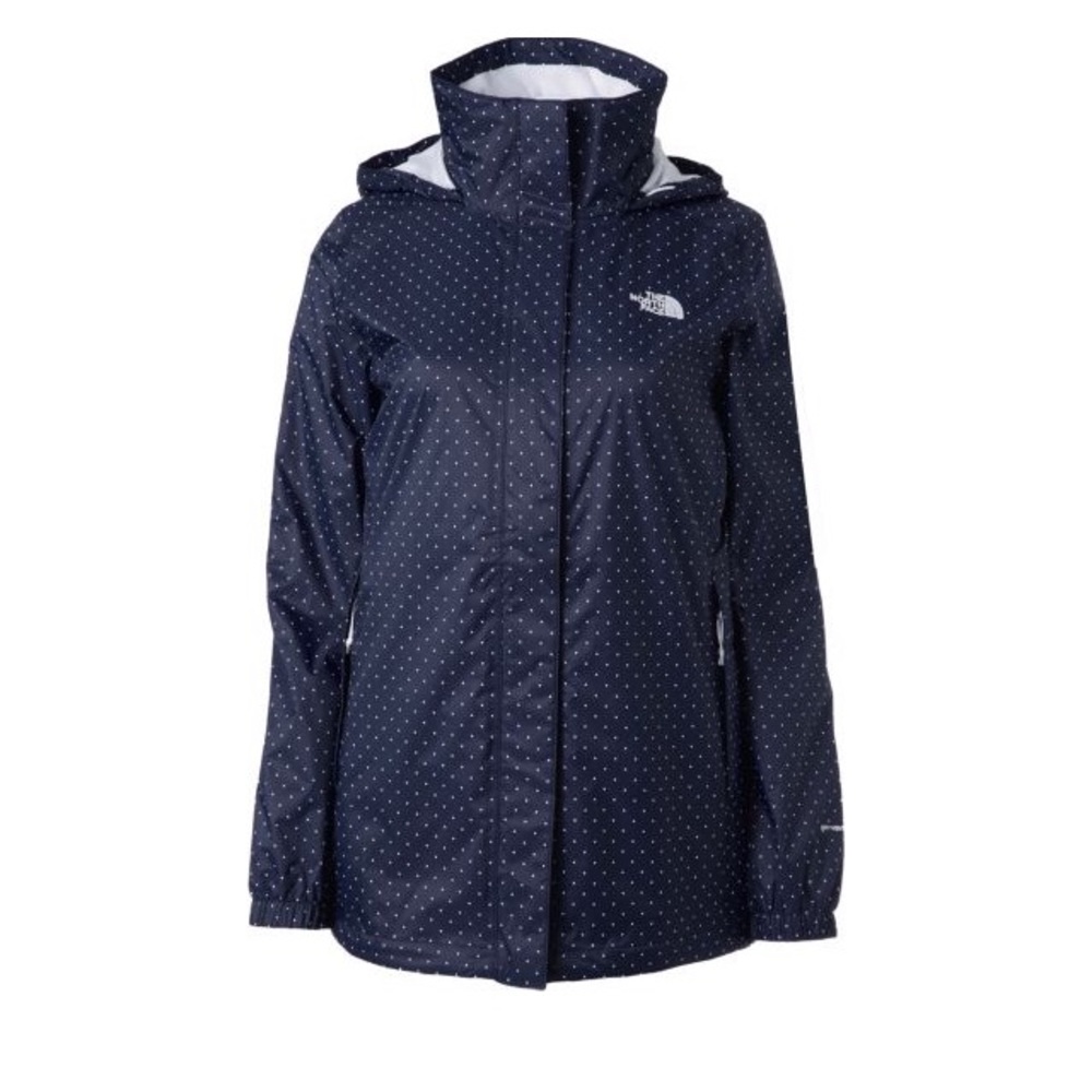 The North Face Navy Polka Dot Jacket